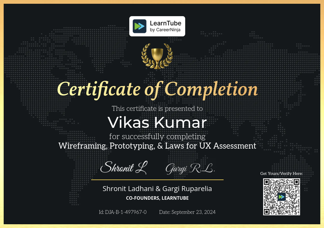 Wireframing Prototyping Laws for UX Certificate